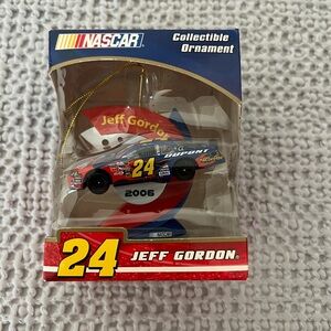 NASCAR 24 Collectible Ornament with Red and Blue Design